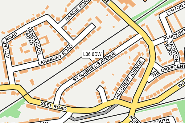 L36 6DW map - OS OpenMap – Local (Ordnance Survey)