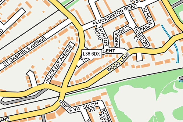 L36 6DX map - OS OpenMap – Local (Ordnance Survey)