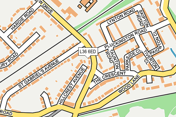 L36 6ED map - OS OpenMap – Local (Ordnance Survey)