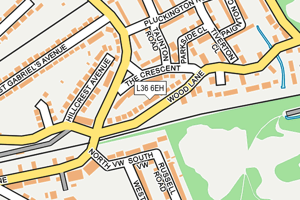 L36 6EH map - OS OpenMap – Local (Ordnance Survey)