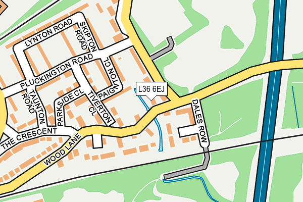 L36 6EJ map - OS OpenMap – Local (Ordnance Survey)