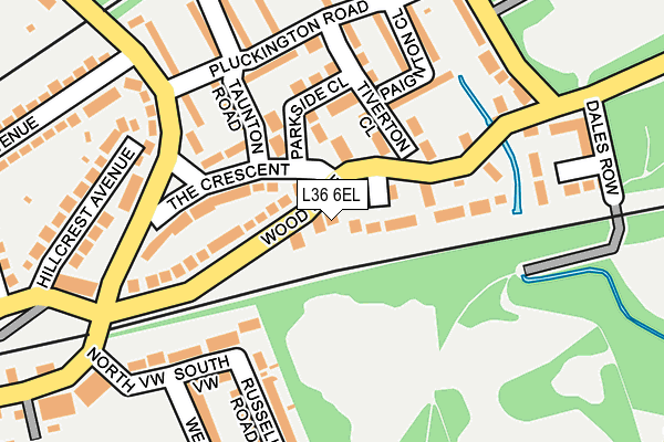 L36 6EL map - OS OpenMap – Local (Ordnance Survey)
