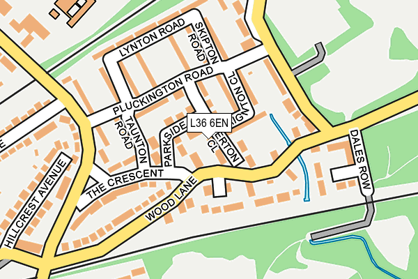 L36 6EN map - OS OpenMap – Local (Ordnance Survey)