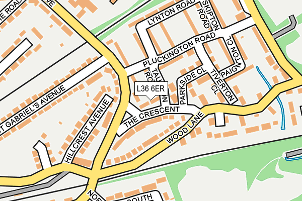 L36 6ER map - OS OpenMap – Local (Ordnance Survey)