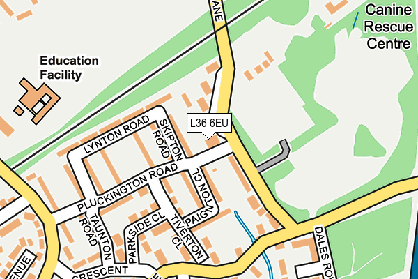 L36 6EU map - OS OpenMap – Local (Ordnance Survey)