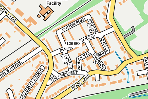 L36 6EX map - OS OpenMap – Local (Ordnance Survey)
