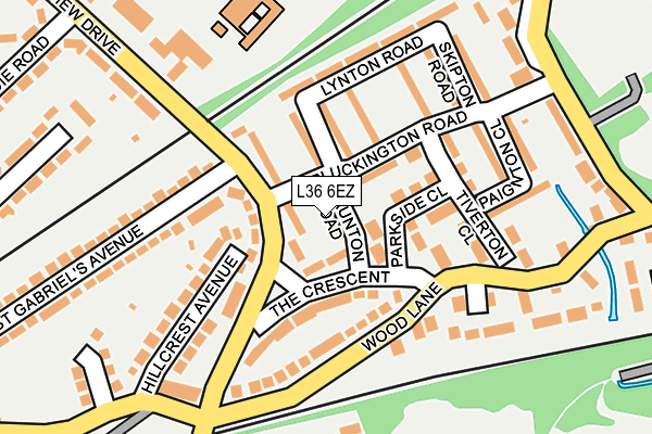 L36 6EZ map - OS OpenMap – Local (Ordnance Survey)