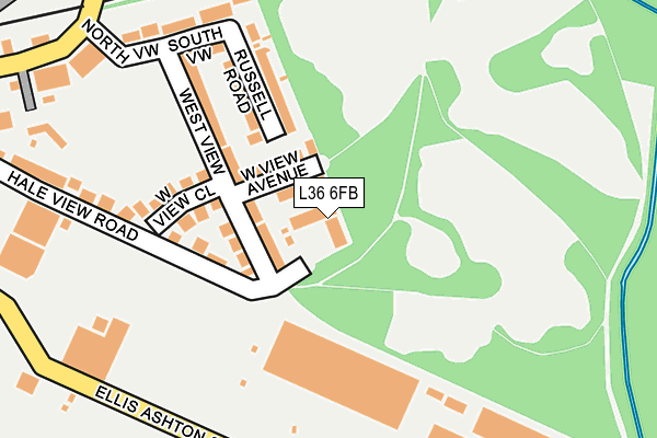 L36 6FB map - OS OpenMap – Local (Ordnance Survey)