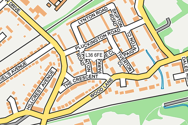 L36 6FE map - OS OpenMap – Local (Ordnance Survey)