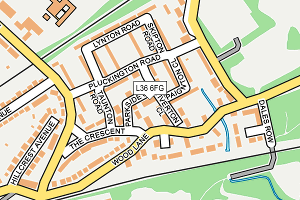 L36 6FG map - OS OpenMap – Local (Ordnance Survey)