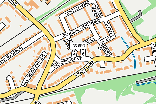 L36 6FQ map - OS OpenMap – Local (Ordnance Survey)