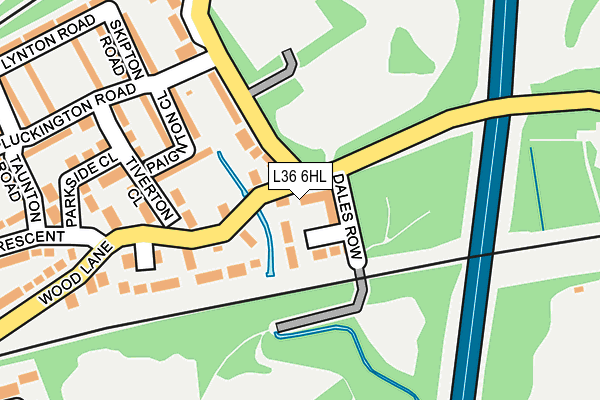 L36 6HL map - OS OpenMap – Local (Ordnance Survey)