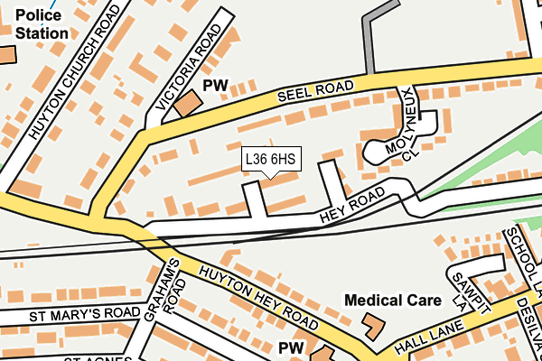 L36 6HS map - OS OpenMap – Local (Ordnance Survey)