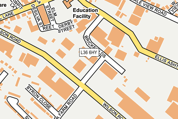 L36 6HY map - OS OpenMap – Local (Ordnance Survey)