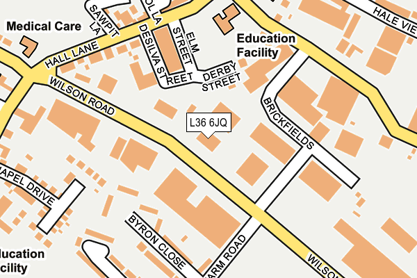 L36 6JQ map - OS OpenMap – Local (Ordnance Survey)