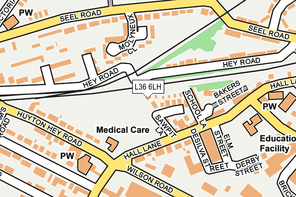 L36 6LH map - OS OpenMap – Local (Ordnance Survey)