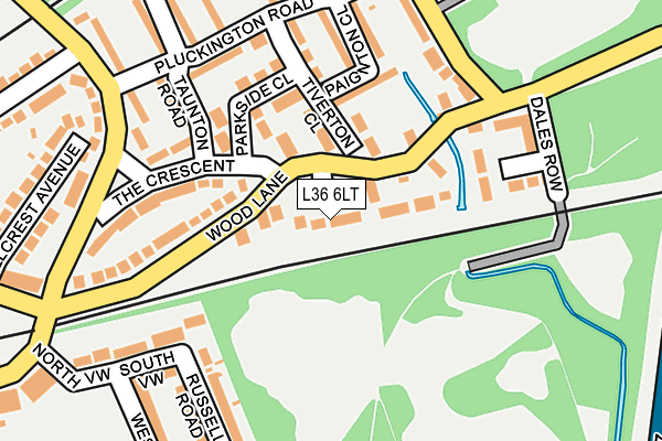 L36 6LT map - OS OpenMap – Local (Ordnance Survey)