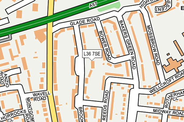 L36 7SE map - OS OpenMap – Local (Ordnance Survey)