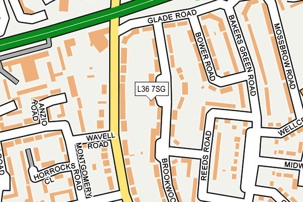 L36 7SG map - OS OpenMap – Local (Ordnance Survey)