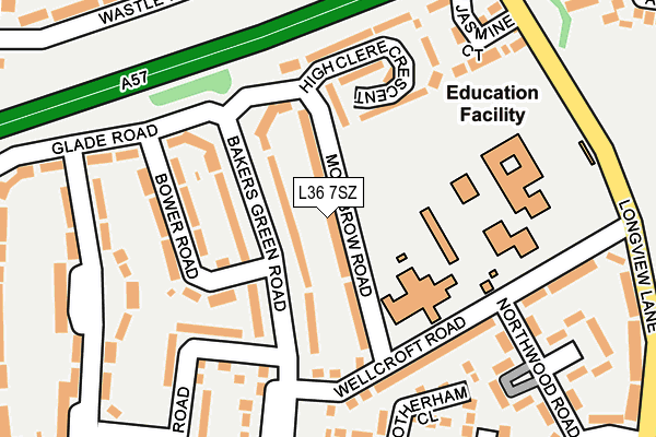 L36 7SZ map - OS OpenMap – Local (Ordnance Survey)