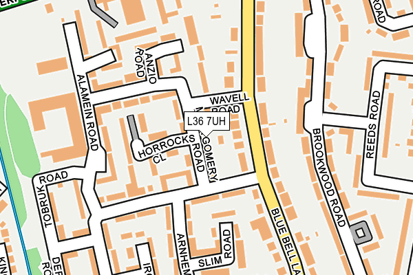 L36 7UH map - OS OpenMap – Local (Ordnance Survey)
