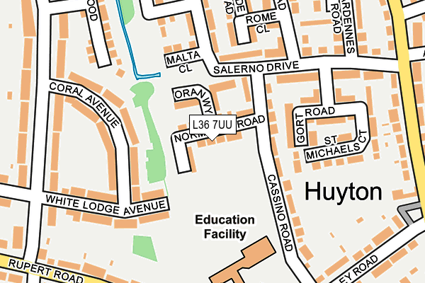 L36 7UU map - OS OpenMap – Local (Ordnance Survey)
