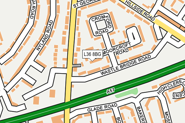 L36 8BG map - OS OpenMap – Local (Ordnance Survey)