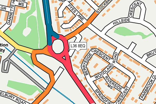 L36 8EQ map - OS OpenMap – Local (Ordnance Survey)