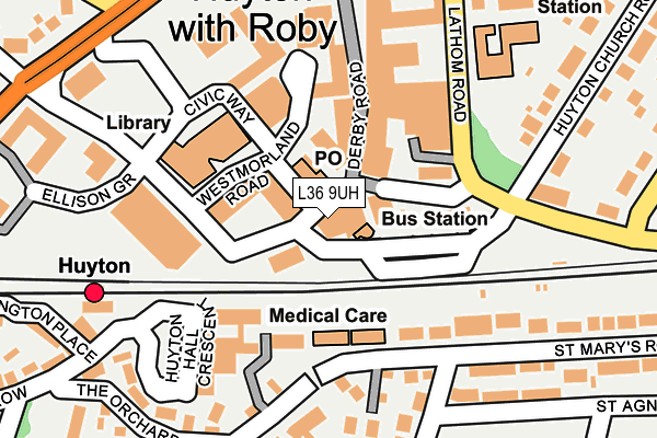 L36 9UH map - OS OpenMap – Local (Ordnance Survey)