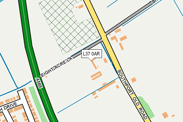 L37 0AR map - OS OpenMap – Local (Ordnance Survey)