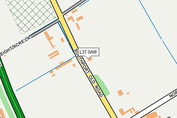 L37 0AW map - OS OpenMap – Local (Ordnance Survey)
