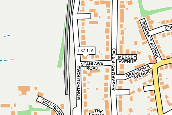 L37 1LA map - OS OpenMap – Local (Ordnance Survey)