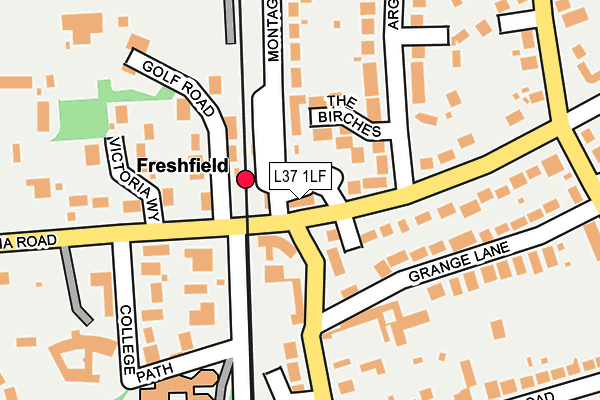 L37 1LF map - OS OpenMap – Local (Ordnance Survey)