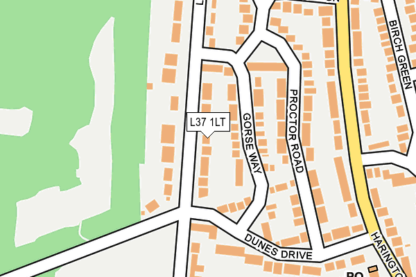 L37 1LT map - OS OpenMap – Local (Ordnance Survey)