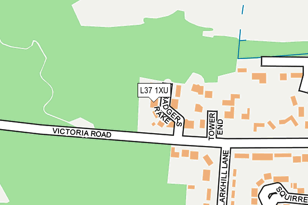 L37 1XU map - OS OpenMap – Local (Ordnance Survey)