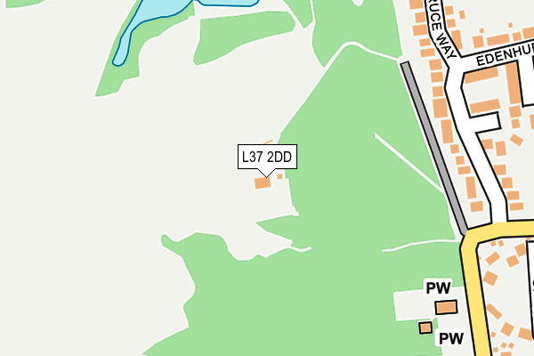 L37 2DD map - OS OpenMap – Local (Ordnance Survey)