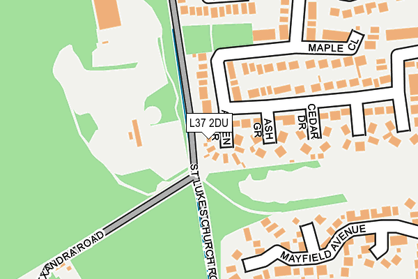 L37 2DU map - OS OpenMap – Local (Ordnance Survey)