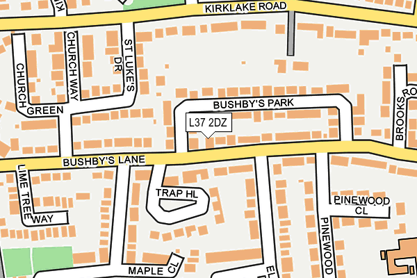 L37 2DZ map - OS OpenMap – Local (Ordnance Survey)