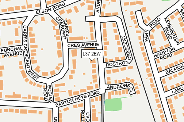 L37 2EW map - OS OpenMap – Local (Ordnance Survey)