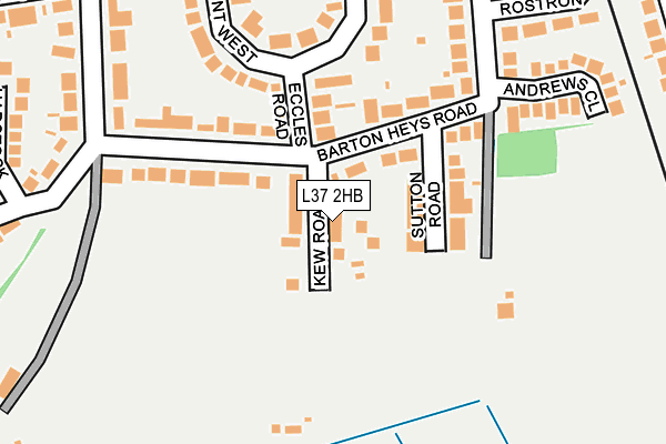 L37 2HB map - OS OpenMap – Local (Ordnance Survey)