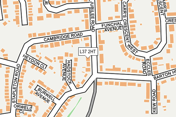 L37 2HT map - OS OpenMap – Local (Ordnance Survey)