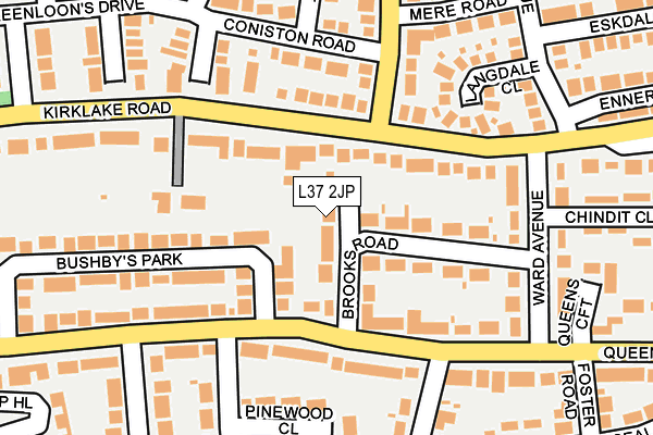 L37 2JP map - OS OpenMap – Local (Ordnance Survey)