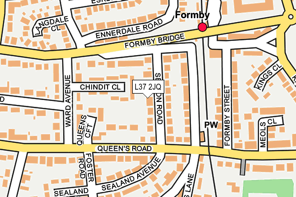 L37 2JQ map - OS OpenMap – Local (Ordnance Survey)