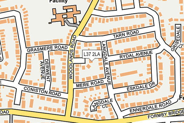 L37 2LA map - OS OpenMap – Local (Ordnance Survey)