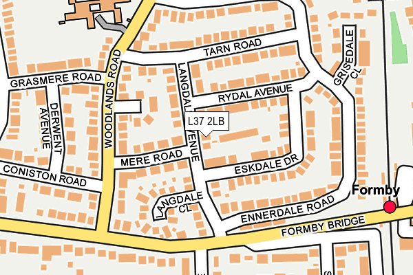 L37 2LB map - OS OpenMap – Local (Ordnance Survey)