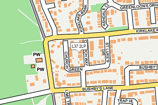 L37 2LP map - OS OpenMap – Local (Ordnance Survey)