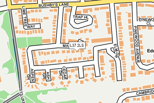 L37 2LS map - OS OpenMap – Local (Ordnance Survey)