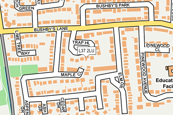 L37 2LU map - OS OpenMap – Local (Ordnance Survey)