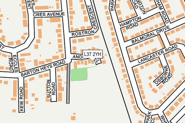 L37 2YH map - OS OpenMap – Local (Ordnance Survey)