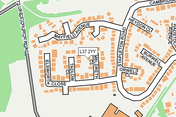 L37 2YY map - OS OpenMap – Local (Ordnance Survey)